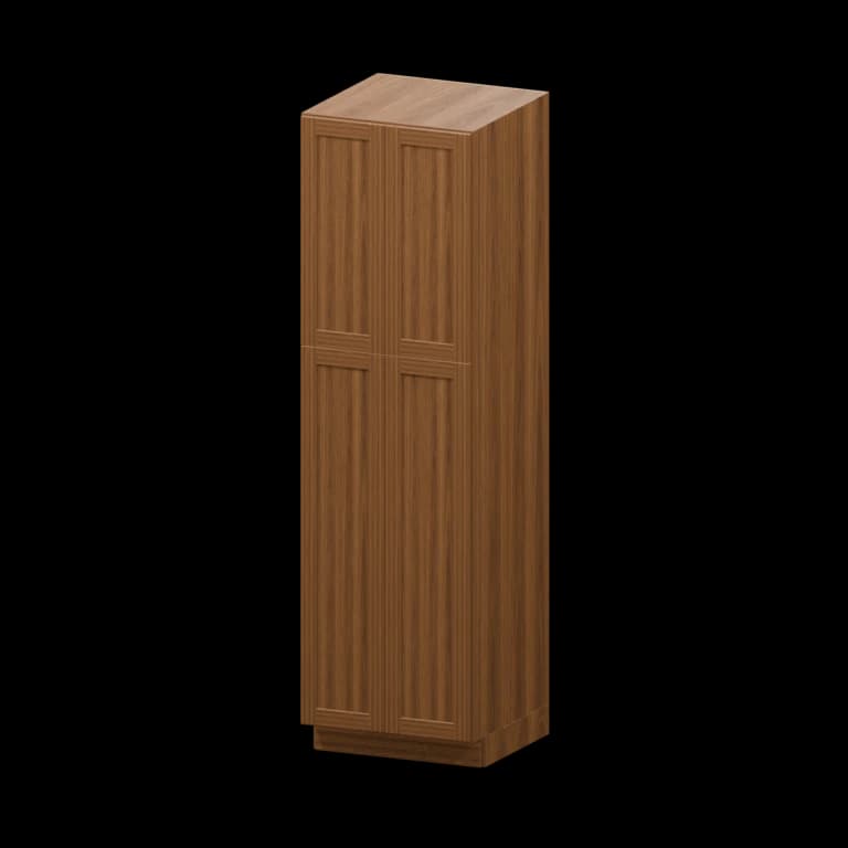 24-in Utility Pantry Cabinet in Walnut finish illustration